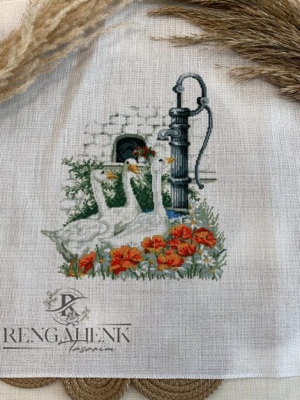 Kumaşa Baskı Goblenler 45x45 G155