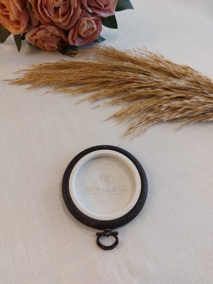 Plastik Yuvarlak Pano Kasnağı 9.5 cm Kahverengi
