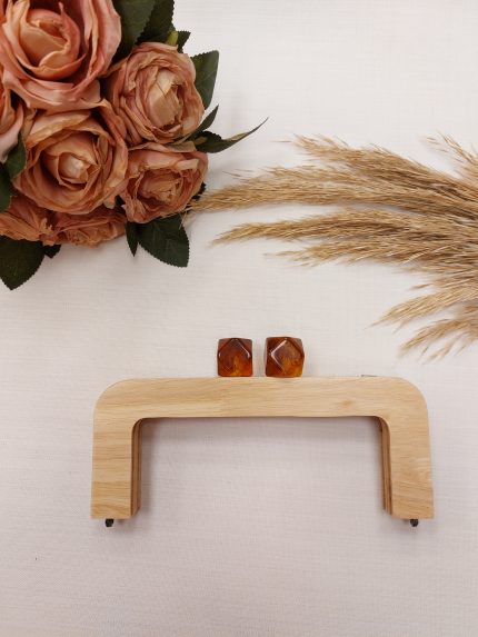 Ahşap Çanta Bursu 20 cm Amber