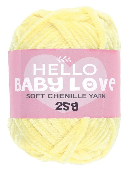Hello Baby Love Şönil Kadife Punch İpliği 25 gr BL220